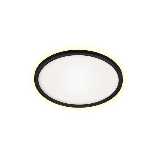 Plafoniera Moderna Slim Drip Plastica Nero Led Integrato 22W 4000K