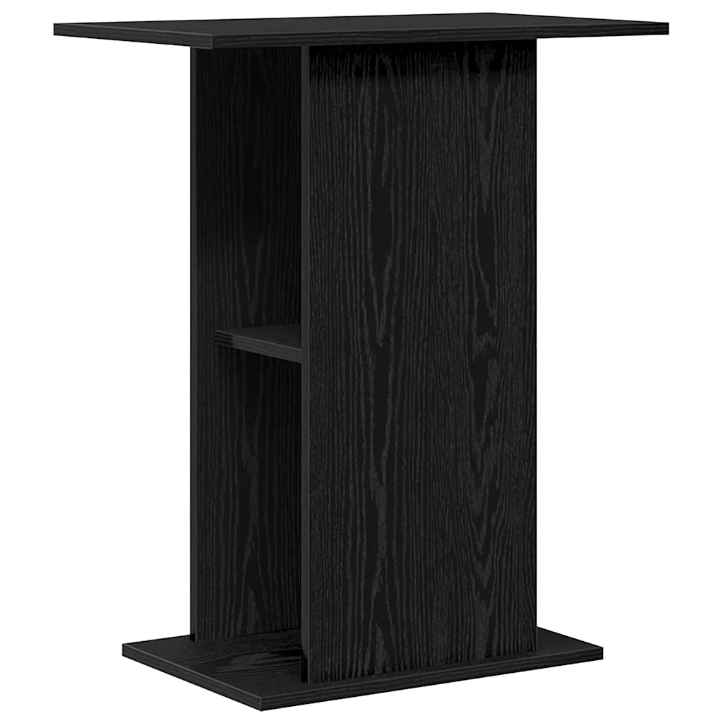 vidaXL Supporto per Acquario 60,5x36x72,5cm Multistrato Rovere Nero