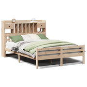 Letto matrimoniale | Letto per adulti | Letto Libreria senza Materasso 140x190 cm in Legno di Pino