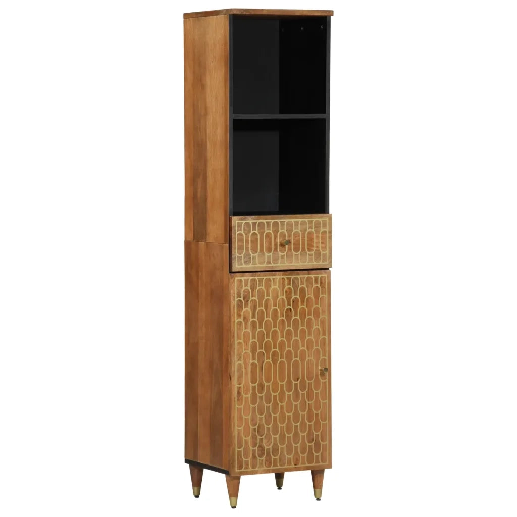 vidaXL Set Mobili da Bagno 3pz in Legno Massello di Mango