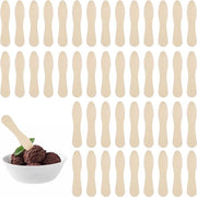 200 pezzi di cucchiaio per gelato in legno - Fatto di legno - Cucchiaio mini biodegradabile