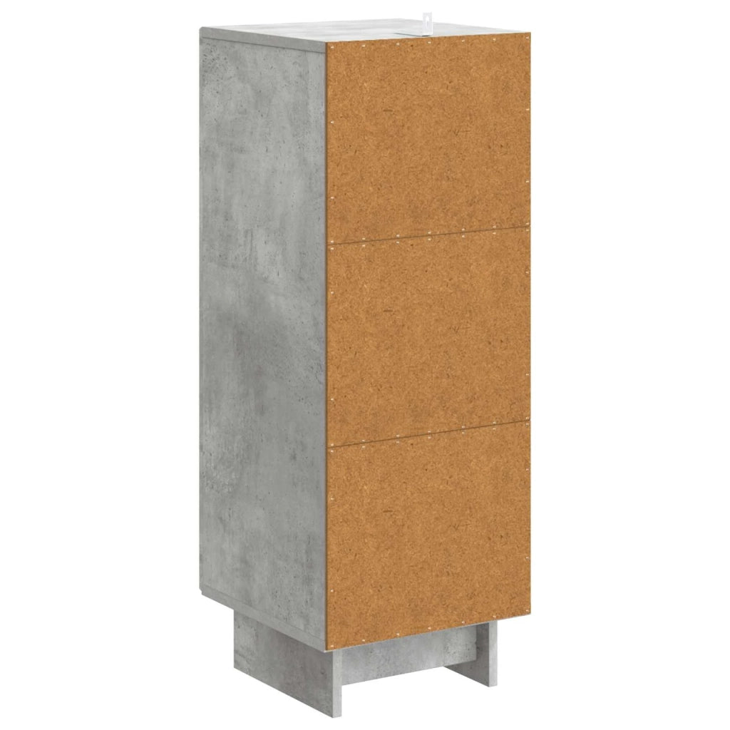 Credenza Grigio Cemento 33 x 34,5 x 90 cm Legno ingegnerizzato 893908
