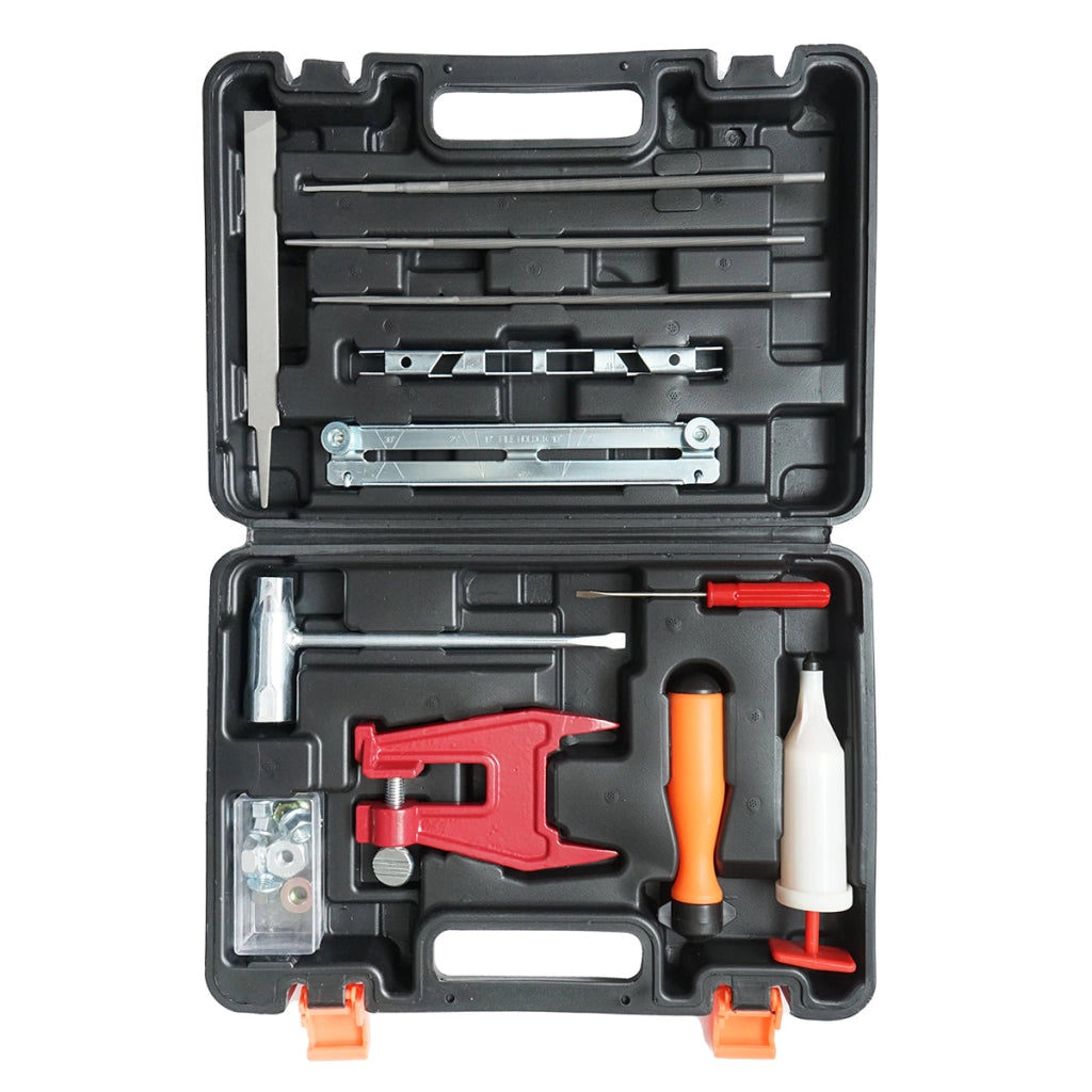 Kit professionale per affilare la catena della motosega 12 pezzi