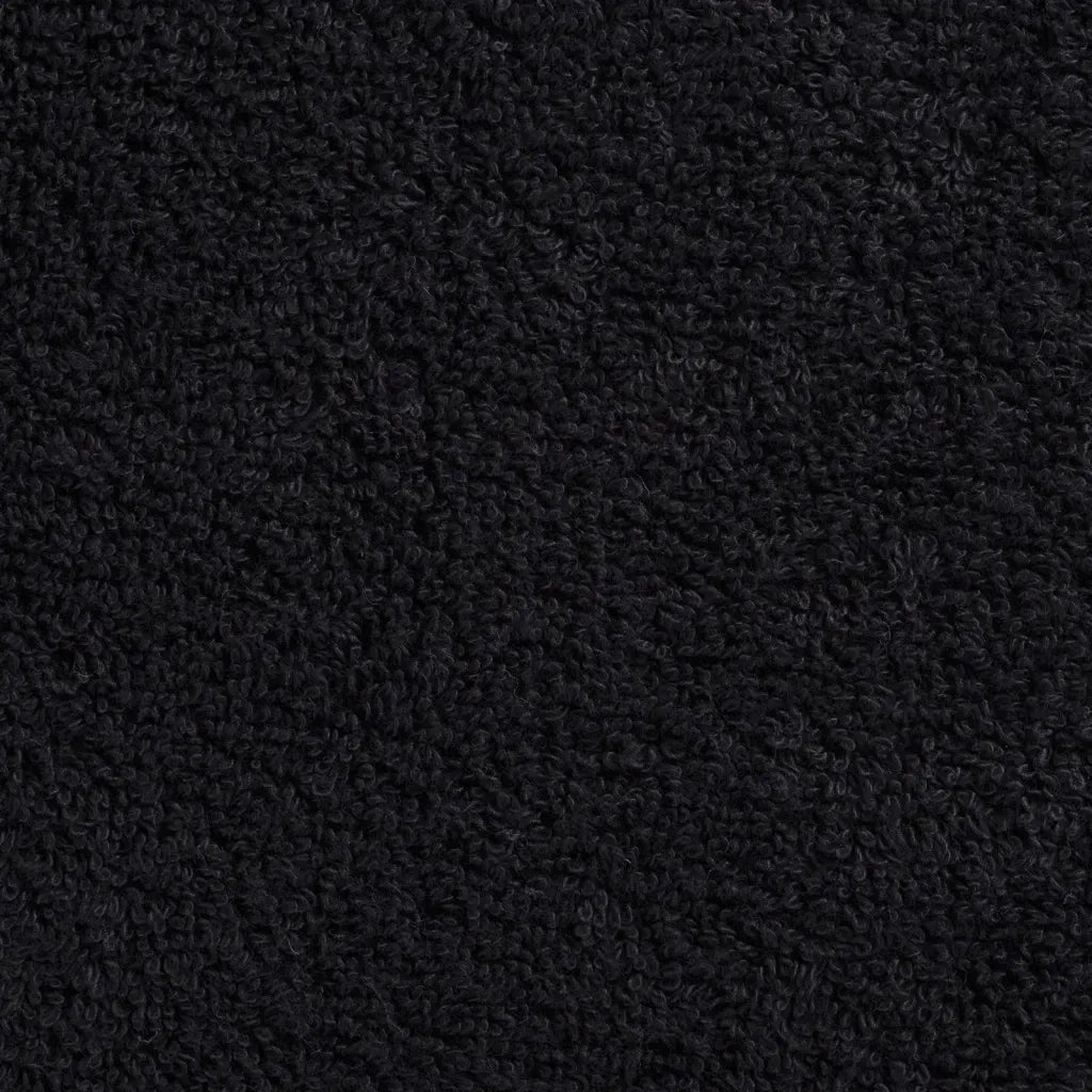Asciugamani da Doccia SOLUND 4 pz Neri 70x140 cm 600 g/m² 137429