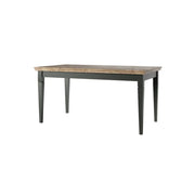 Tavolo estensibile fino a 240cm per sala da pranzo Collezione ASSIA. Colori verde e quercia.