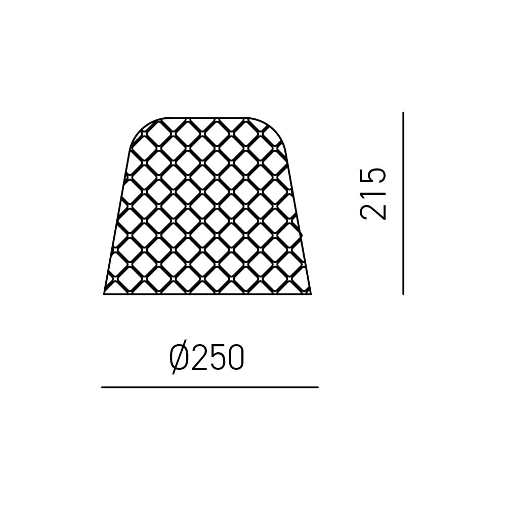 Diffusore vetro fumè per lampade a sospensione - finitura sfumata trasparente, design decorativo, attacco E27 (vetro piccolo) d.25X21,5