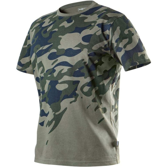 Topex 81-613-m t-shirt da lavoro con decori stampati camo, m ds