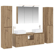 Set di mobili per il bagno 6 pcs Rovere Artigianale 3407230