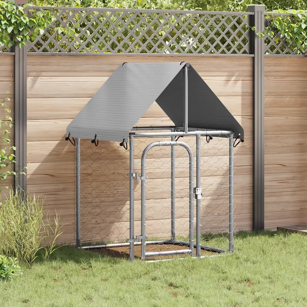 Gabbia per Cani da Esterno con Tetto 100x100x150 cm CFW8770490
