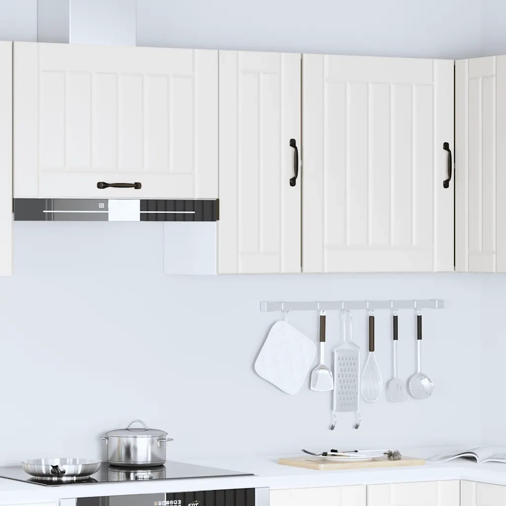 Pensile da Cucina-Mobile Cucina da Parete Lucca Bianco in Legno Multistrato 751792