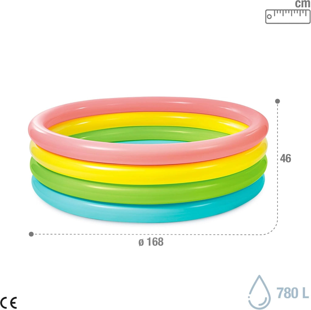 PISCINA GONFIABILE 'SUNSET GLOW' Ø cm 168 x h 46 - 780 litri  - INTEX