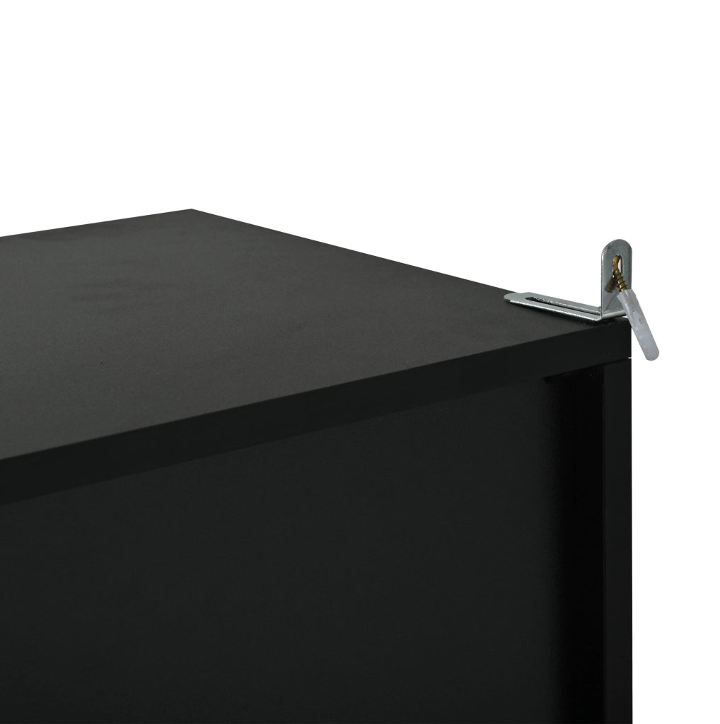 Vetrina alta e stretta 35 x 50 x 165 cm con luce LED e vetro temperato