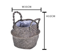 Cesto Giara in Materiale Naturale H 32 cm