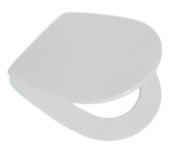 Sedile WC in MDF Bianco con Cerniere Regolabili in Metallo – Interasse 110–210 mm
