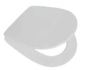 Sedile WC in MDF Bianco con Cerniere Regolabili in Metallo – Interasse 110–210 mm