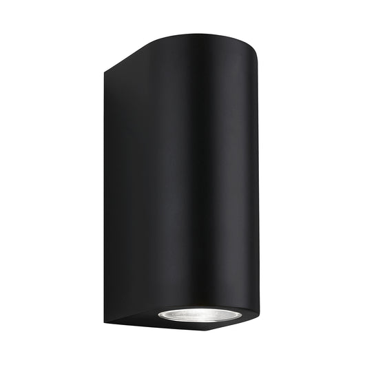 Applique Esterno Moderno Lille Metallo Nero 2 Luci Gu10