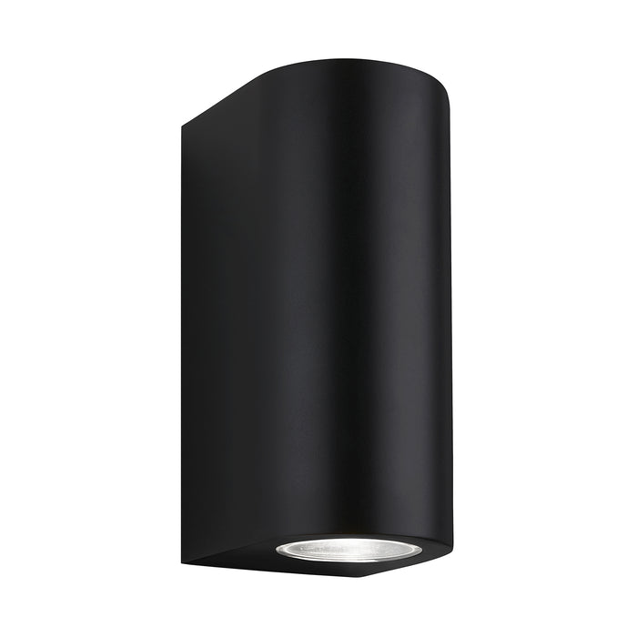 Applique Esterno Moderno Lille Metallo Nero 2 Luci Gu10