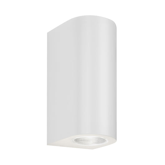 Applique Esterno Moderno Lille Metallo Bianco 1 Luce Gu10