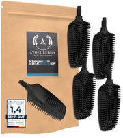 Set di 4 cappucci replacement per spazzola da bagno in silicone flessibile con principio di loto I per spazzola da bagno in silicone piatta (4 pezzi).