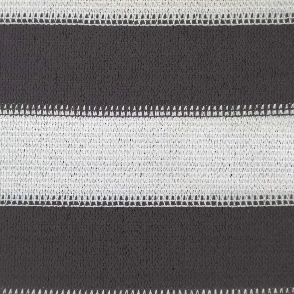 Telo Ombra-Vela Ombreggiante-Parasole a Vela Antracite e Bianco 4 x 5 m HDPE