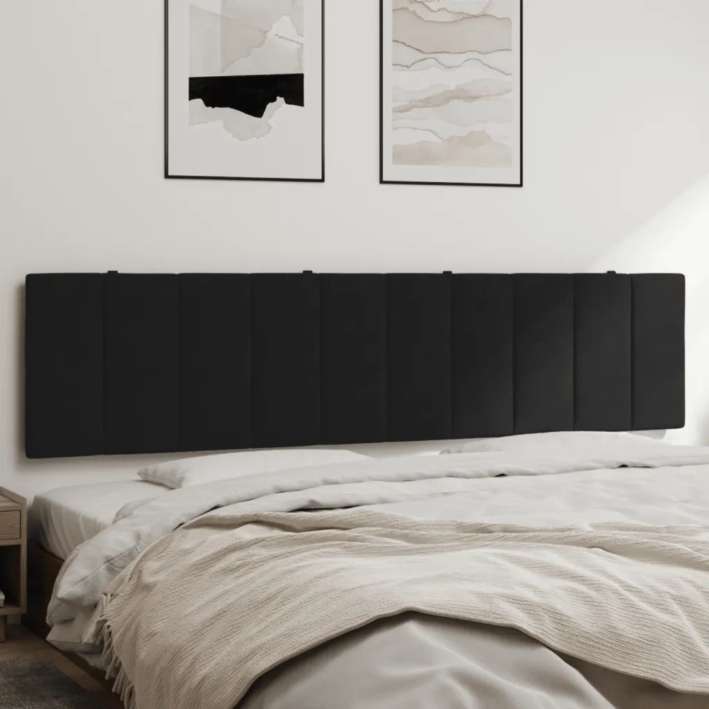 Cuscino Testiera Hanko Nero 200 cm in Velluto 374691
