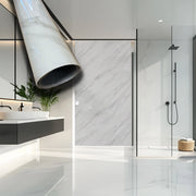 Rotolo da 3,6mq Rivestimento AUTOADESIVO in SXP thermo/acustico MARMO LUCIDO HI-RES 1200x3000x2,5mm HYDRO. Col. 68
