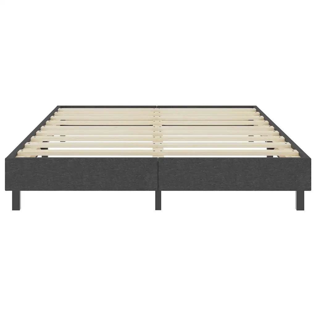Letto a Molle Grigio in Tessuto 160x200 cm