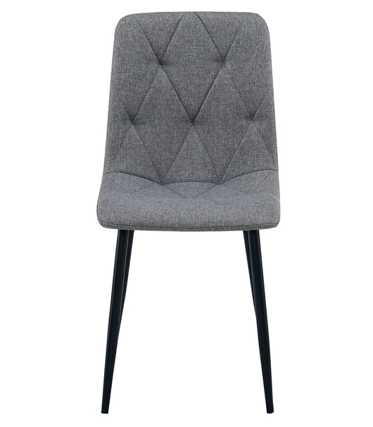 Sedia imbottita VALORA TYRA - Elegante grigio scuro per soggiorno, cucina, sala da pranzo