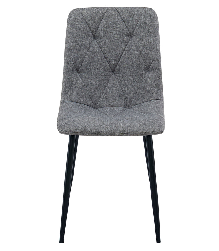 Sedia imbottita VALORA TYRA - Elegante grigio scuro per soggiorno, cucina, sala da pranzo