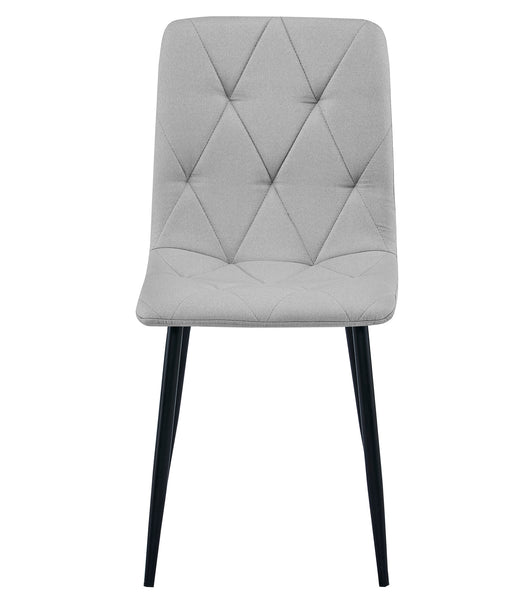 Sedia imbottita VALORA TYRA - Elegante grigio chiaro per soggiorno, cucina, sala da pranzo