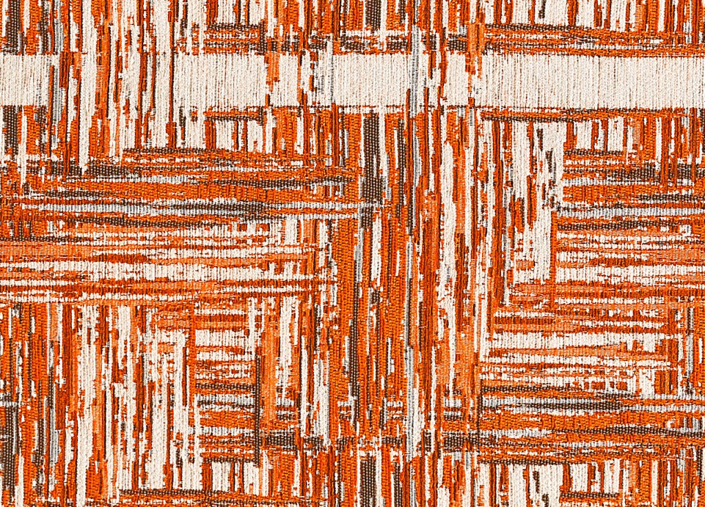 Tappeto Passatoia Cucina Corsia Retro Antiscivolo Disegno Bangkok By Suardi - 55x190 - Arancio
