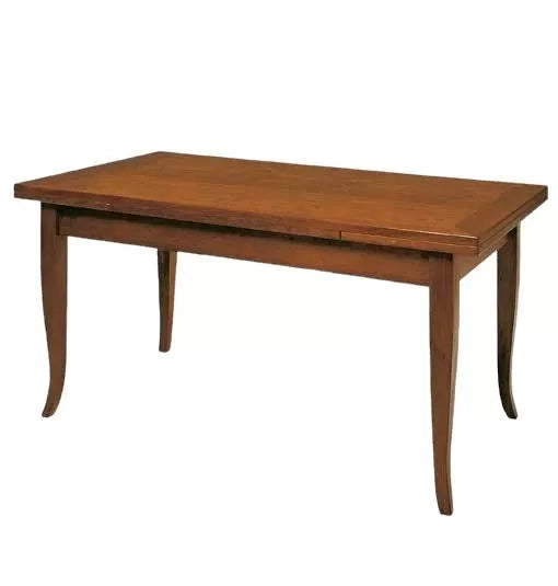 Tavolo in legno con allunghe 160 x 85 noce bassano (489) - Mobili 2G