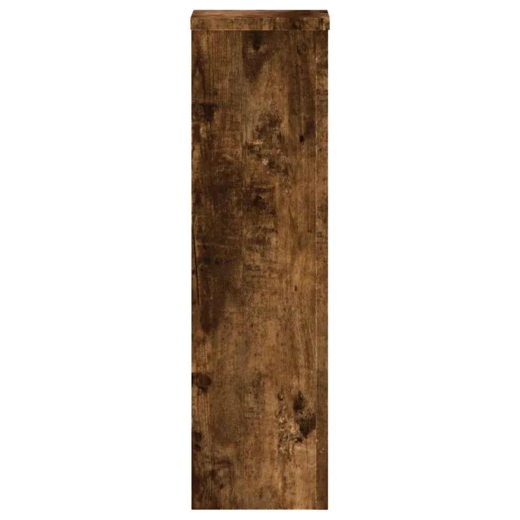vidaXL Supporti per Piante 2 pz Rovere 17x17x60 cm Legno Multistrato