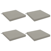 Cuscini per Sedia in 4 Pezzi SOEST 4 pz 100% Poliestere Grigio 944914