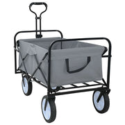 Carrello a Mano Pieghevole Grigio 94 x 53 x 99 cm 42020660
