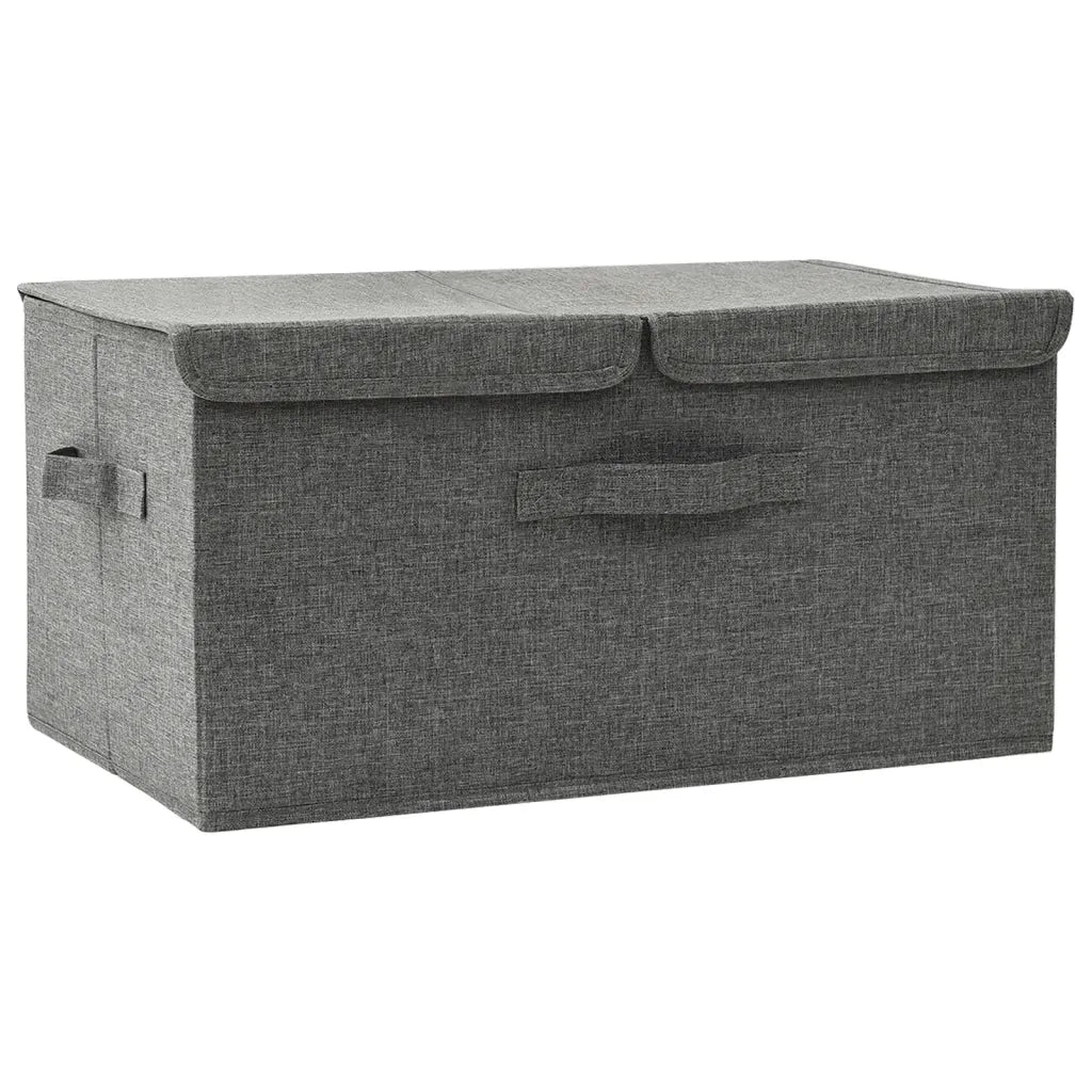 Scatola Portaoggetti in Tessuto 50x30x25 cm Antracite CFW1312450