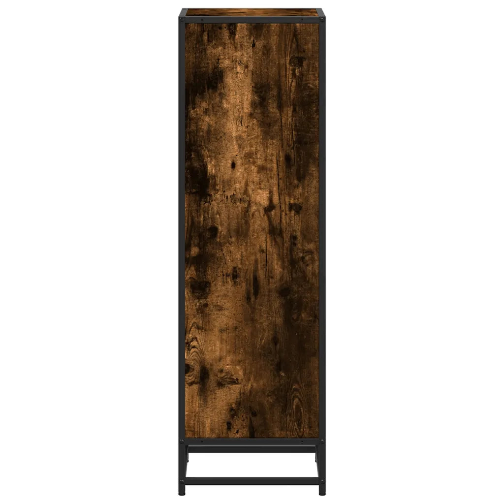 Libreria Rovere Fumo 33,5x33x107,5 cm in Legno Multistrato