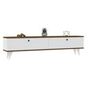 Olmedo, Mobile Porta tv 2 Ante, 160x25x35h cm Bianco