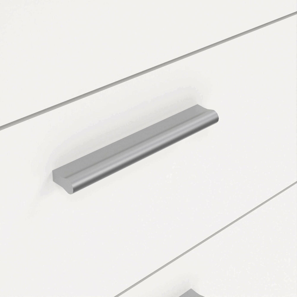 Cassettiera Haru, Settimino multiuso, Comò camera da letto, Mobile con cassetti, 70x40 h102 cm, Bianco
