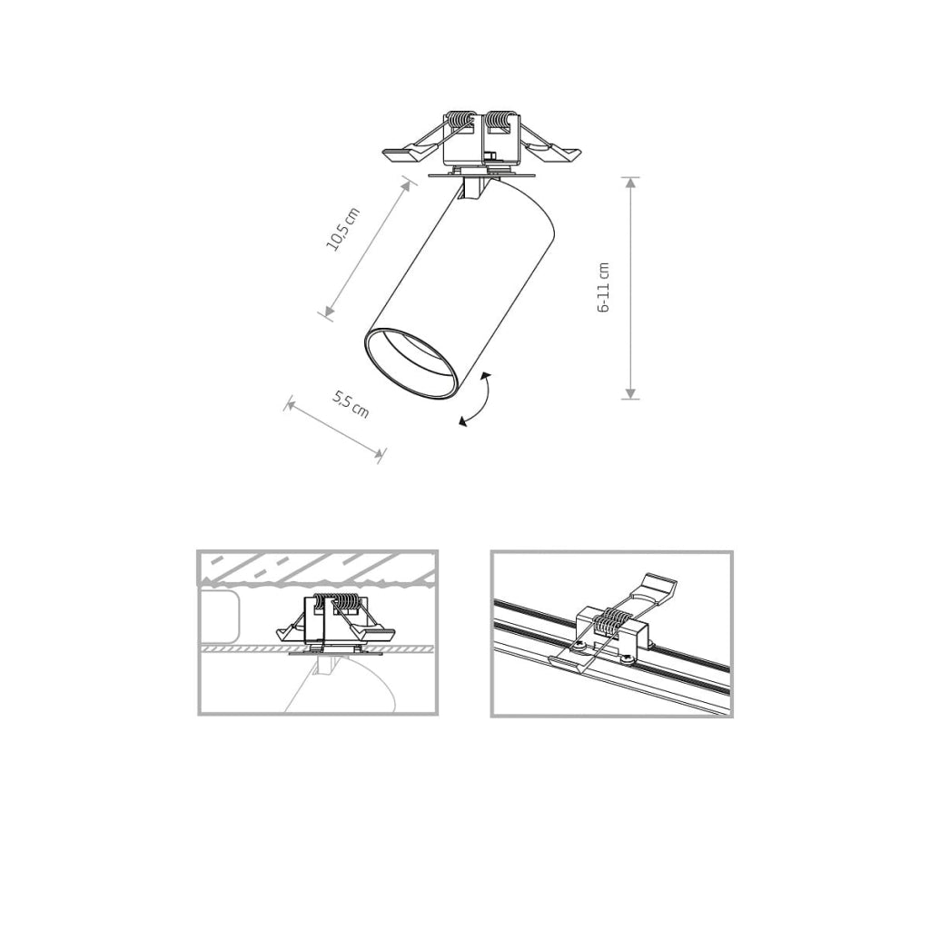 Faretto LED incasso Nowodvorski MONO 7683 bianco GU10