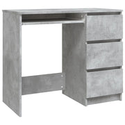 Scrivania tavolo postazione di lavoro mobile per computer studio 90 x 45 x 76 cm legno ingegnerizzato grigio 02_0023849