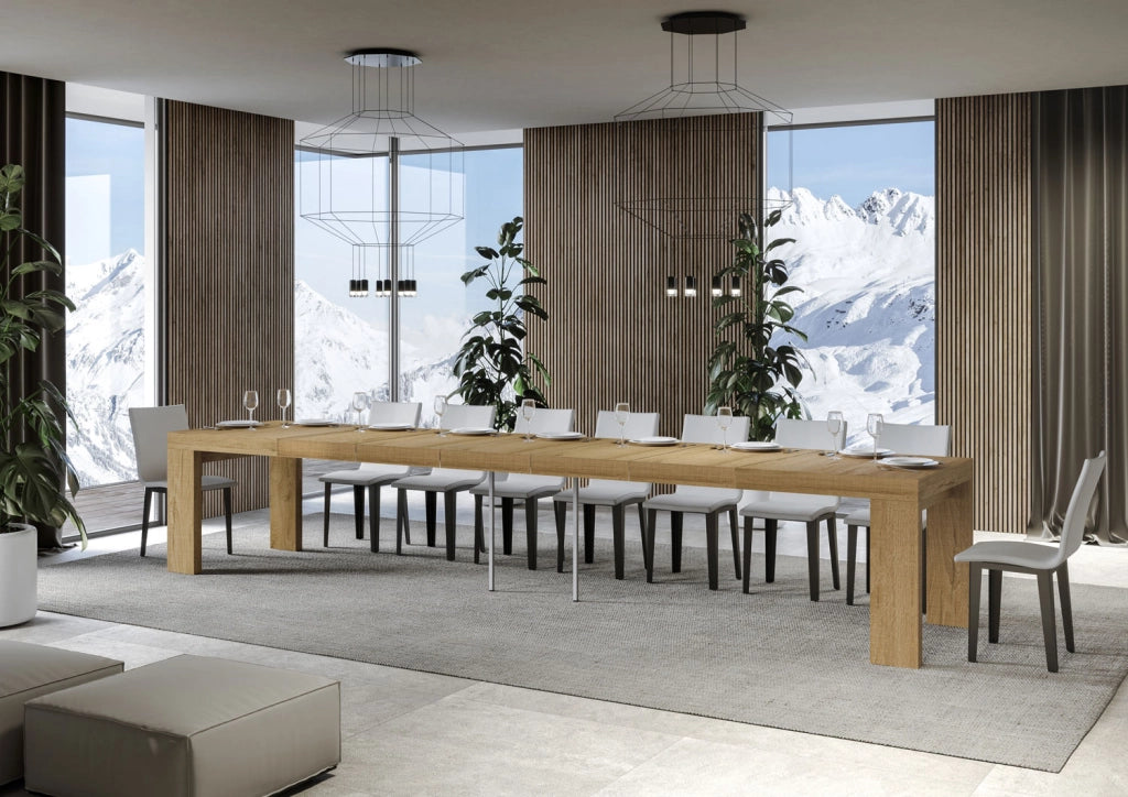 Tavolo allungabile 90x180/440 cm Roxel Premium quercia natura
