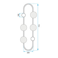 Lampada Da Parete APP1144-4W Oro