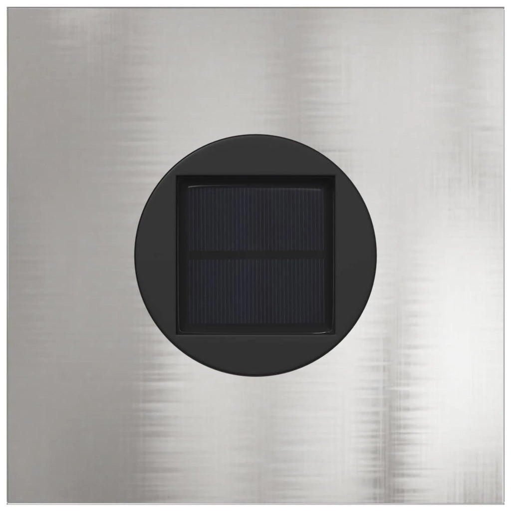 Faro LED solare per sentieri 2 pz Argento Acciaio inossidabile CFW9639852