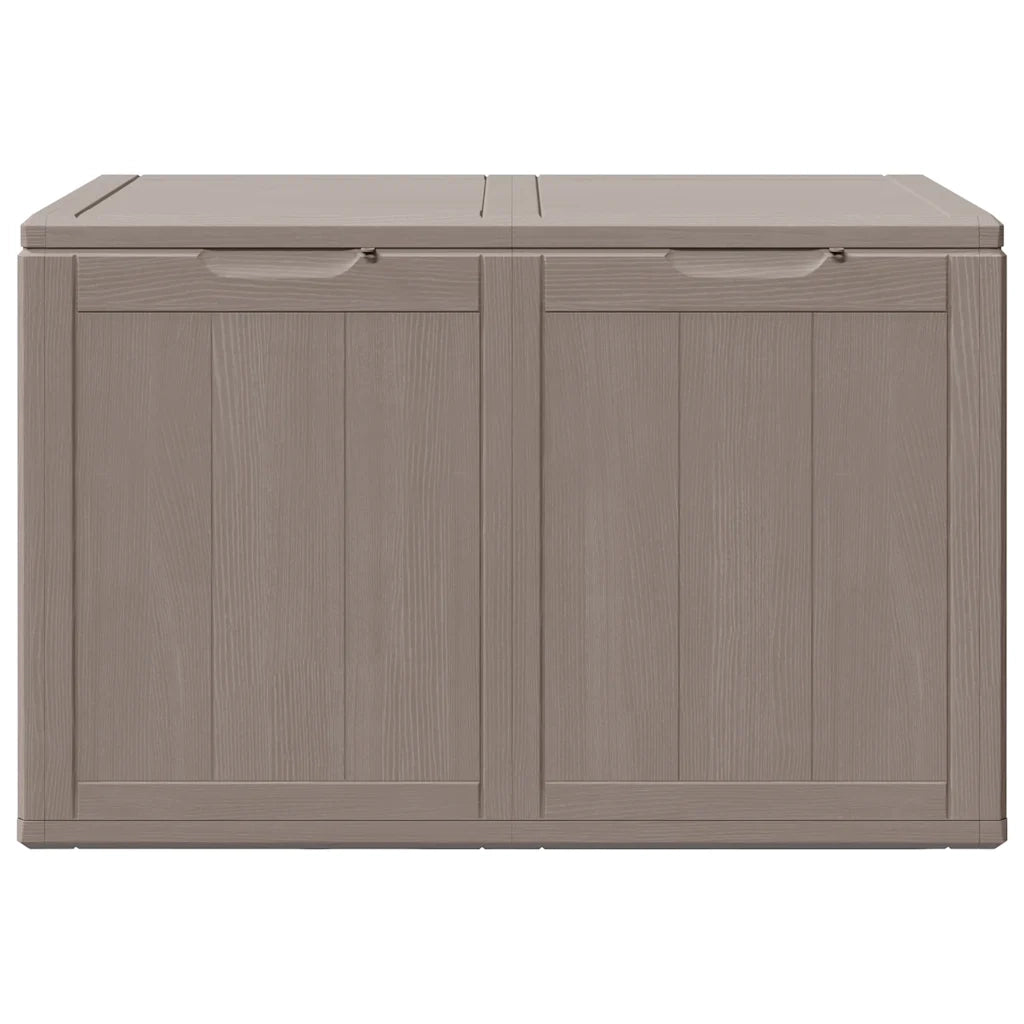 Baule da Giardino 180 L Marrone Aspetto legno in PP 151231