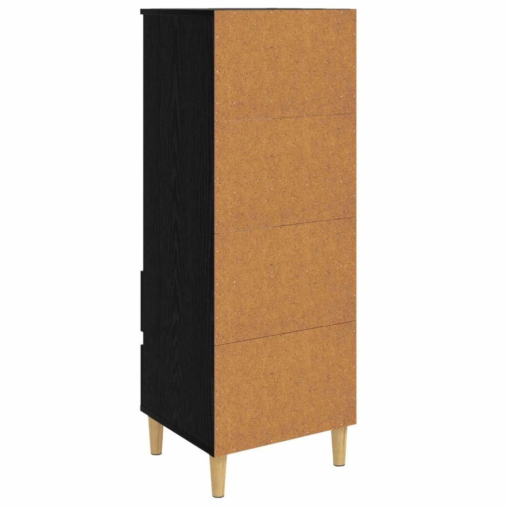 Credenza Rovere Nero 40 x 36 x 110 cm Legno ingegnerizzato 8009867