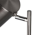 Piantana da Interno a LED in Metallo Acciaio Satinato