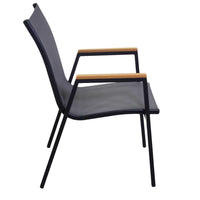 Sedia da Giardino 53x65xh87 cm in Alluminio Idaho Plus Antracite