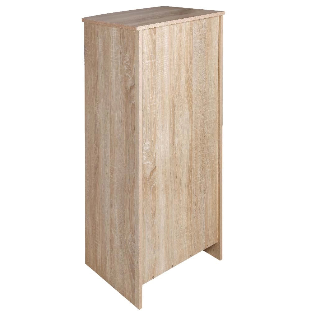 Cassettiera 7 Cassetti Multiuso Settimino Moderno Salvaspazio in Legno Mdf 116cm Quercia