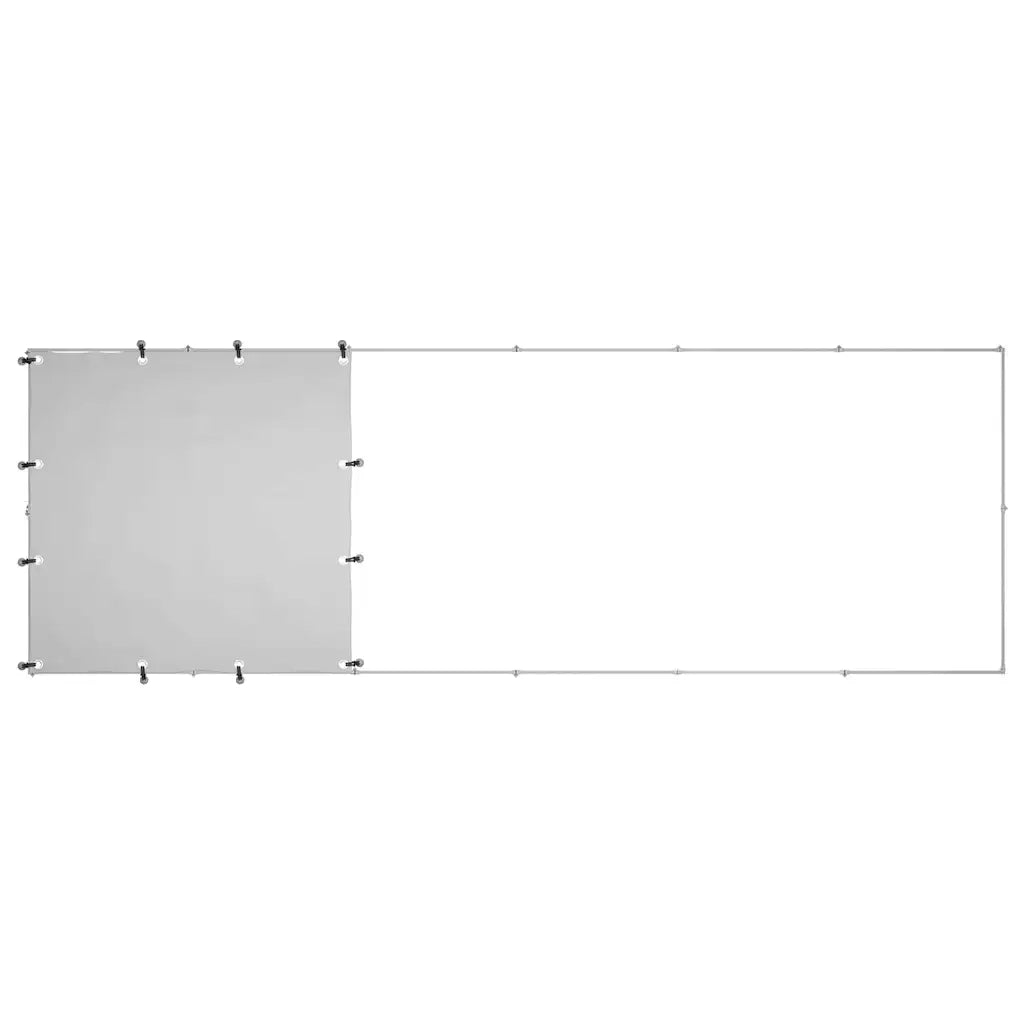 Gabbia per Cani Argento 330x110x110 cm in Acciaio 150786